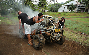 Mud Buggies : Rarotonga  : Business News Photos : Richard Moore : Photographer